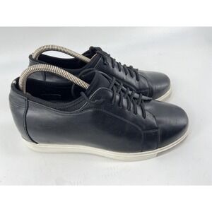 Calto Shoes Mens 9 Black Y36022 Leather Elevator Casual Sneaker Lace Up‎ Comfort